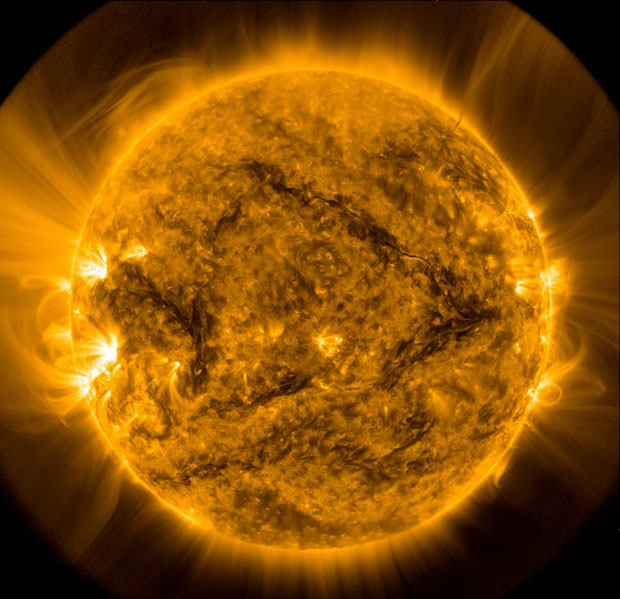 Sun-like stars have been destroying lithium by dragging it deep down into their hot interiors. Image: NASA/Solar Dynamics Observatory