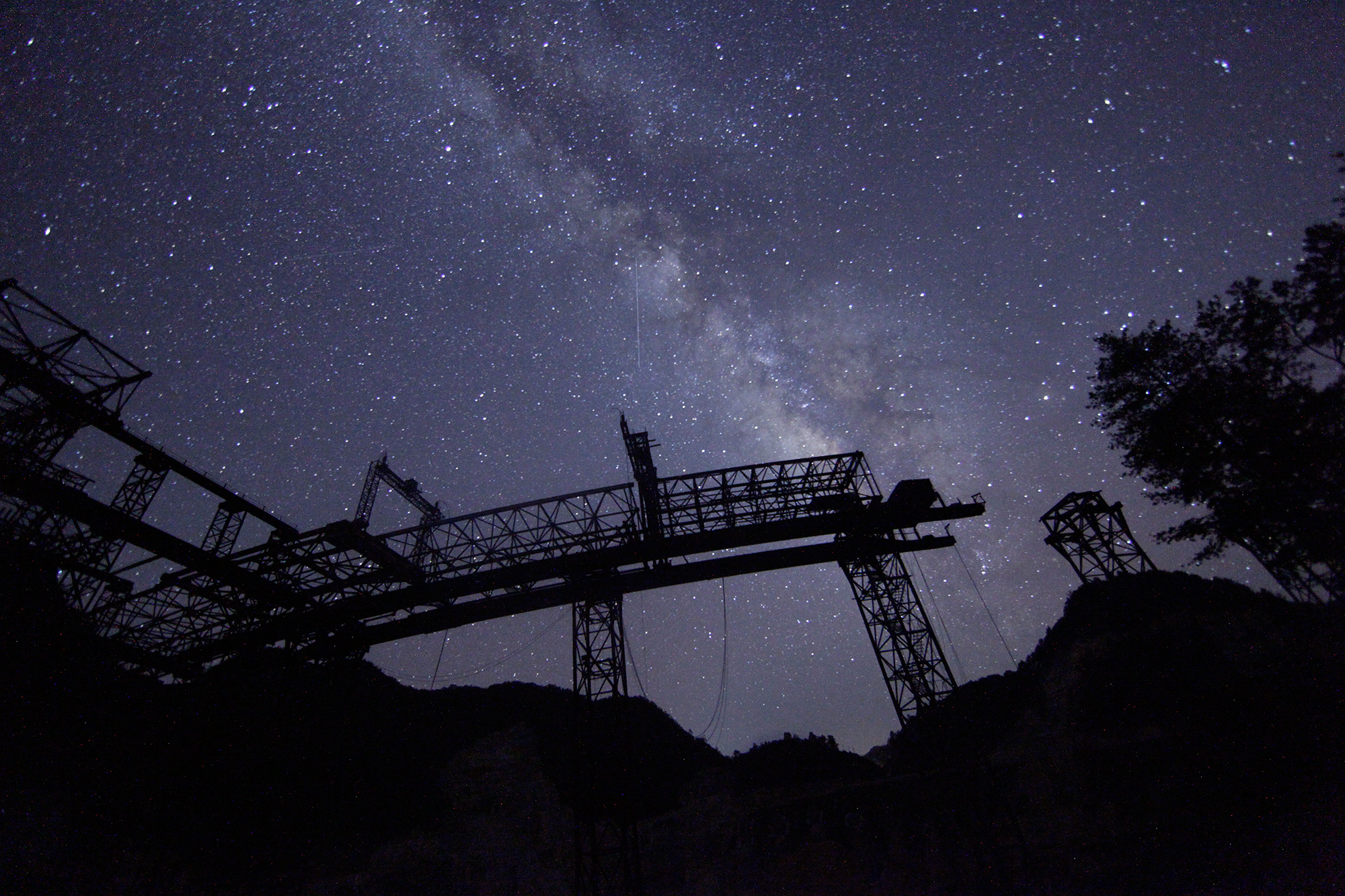 The Five hundred metre Aperture Spherical Telescope (FAST) under construction. Image credit: © NAOC.