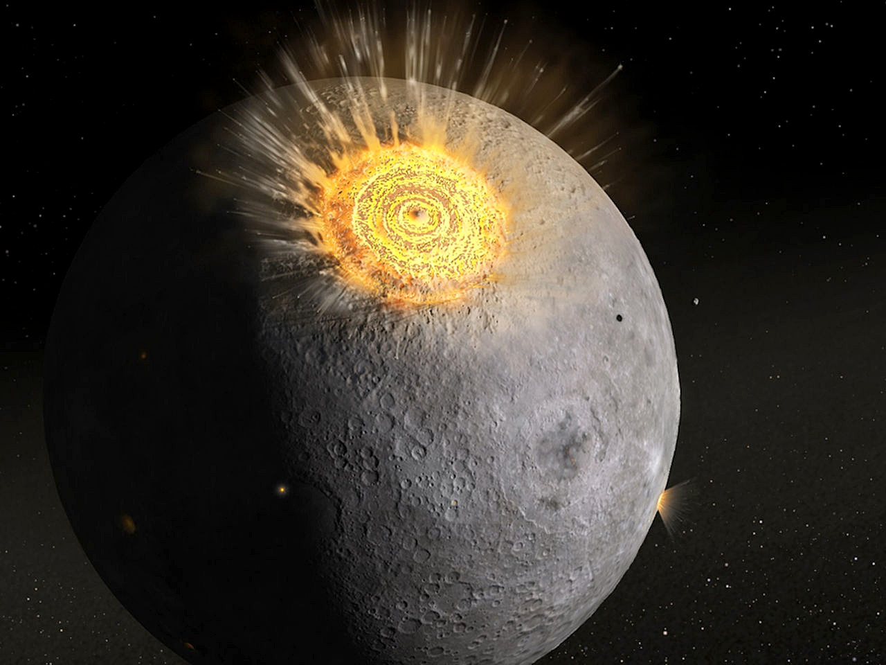 Asteroids identified as source of Moon’s water Astronomy Now