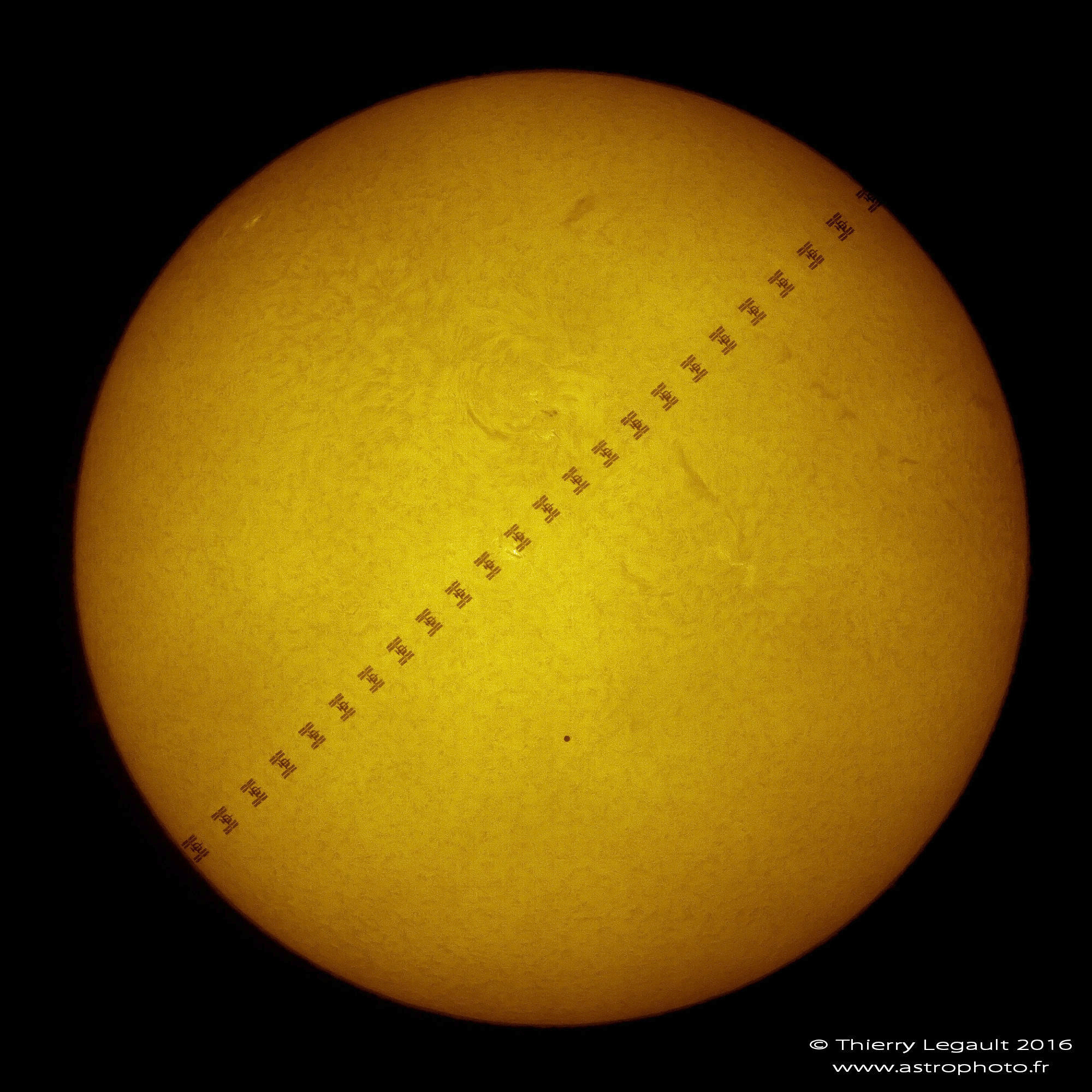 Mercury and International Space Station transit the Sun Astronomy Now