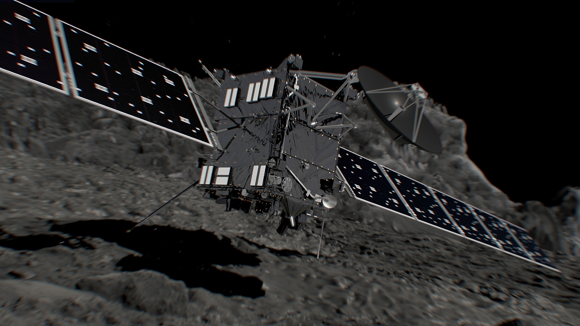 philae comet landing probe software