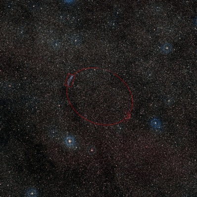 wide-field image of the study area