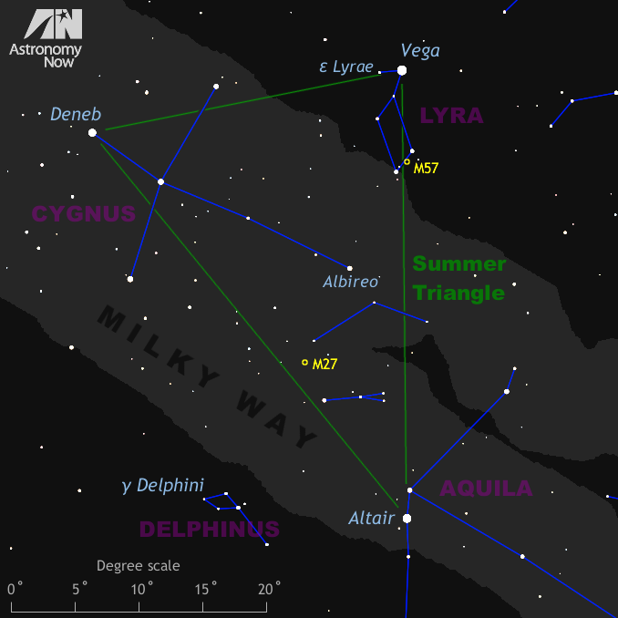 The summer triangle is now visible in the sky – here's how to spot