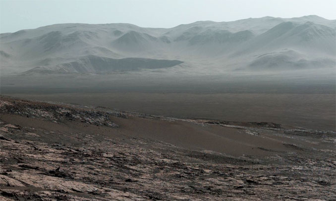 panoramic mars surface