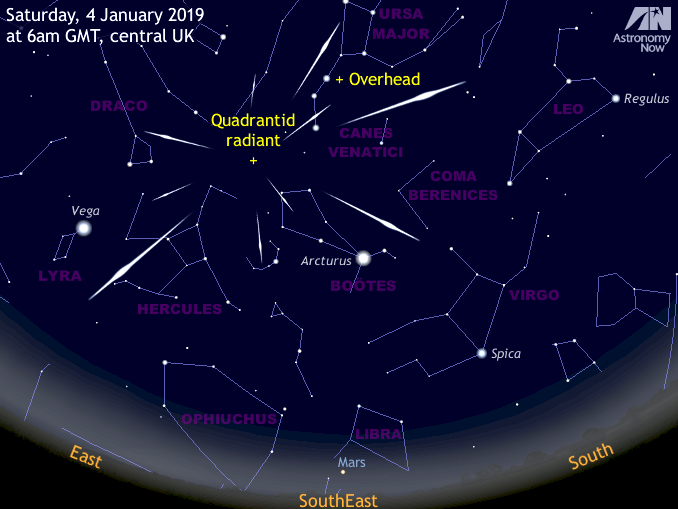 Don’t miss the Quadrantid meteor shower peak at UK dawn on 4 January