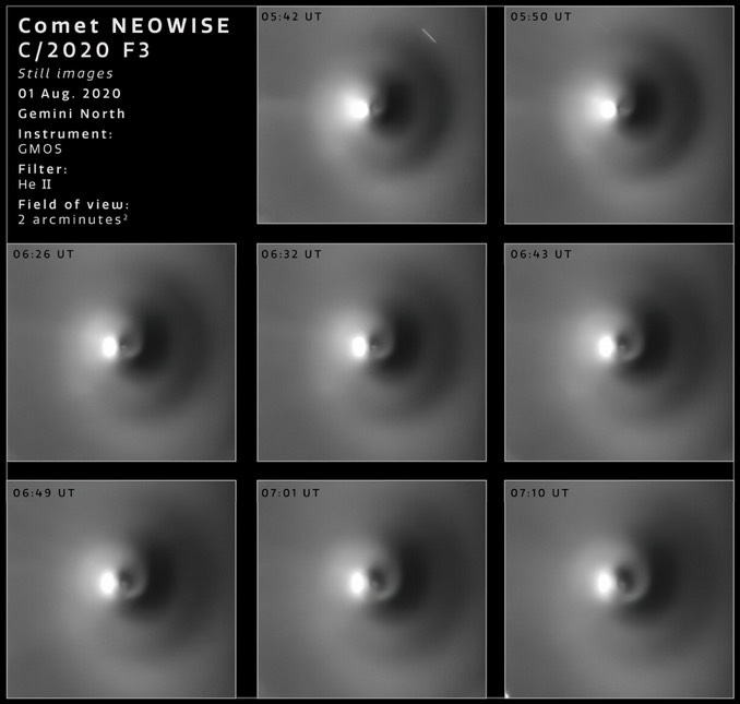 Gemini North Captures Mesmerising View Of Comet Neowises Rotation Astronomy Now