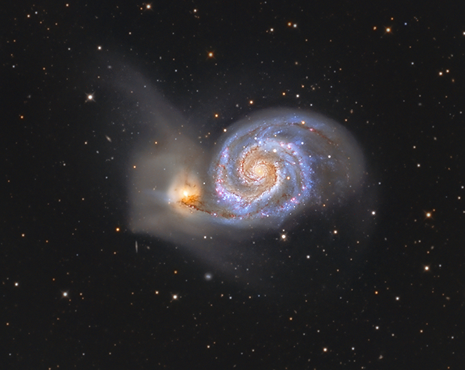 Out of this whirl: The Whirlpool Galaxy (M51) and companion galaxy