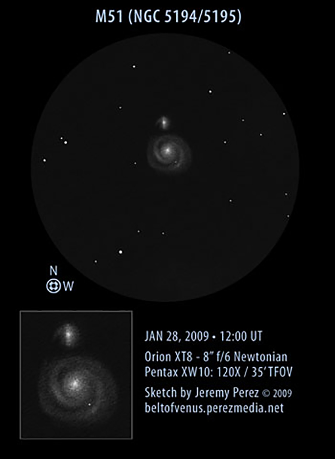 Astronomical Sketches and Drawings  Deep Sky Watch