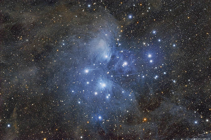 pleiades open star cluster