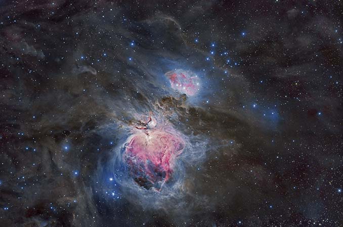 inch orion nebula through telescope