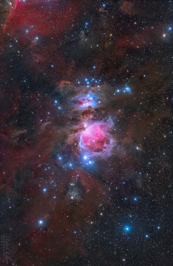 inch orion nebula through telescope